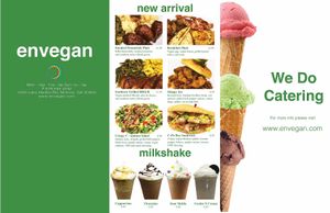 Front Menu Cover at enVegan in Morrow
