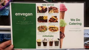 Menu at enVegan in Morrow