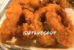 Onion rings  at enVegan in Morrow