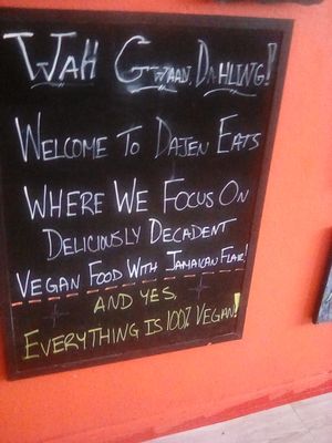 Decor at Dajen Eats in Eatonville