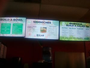 Menu options at Dajen Eats in Eatonville