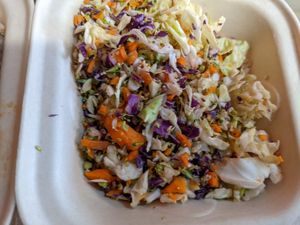 Rainbow broccoli slaw at Dajen Eats in Eatonville