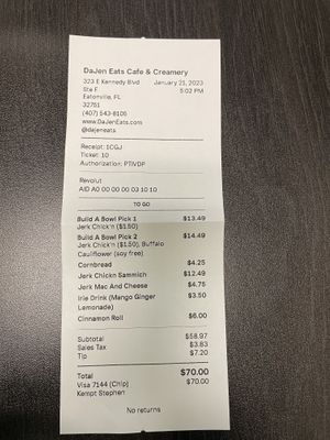   at Dajen Eats in Eatonville