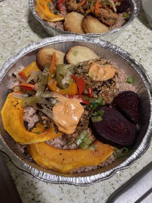 “Crab” cakes  at Dajen Eats in Eatonville