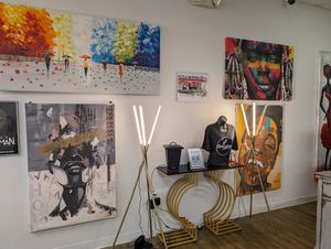 Artwork at Dajen Eats in Eatonville