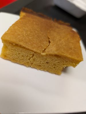 Cornbread (took a nibble early) at Dajen Eats in Eatonville