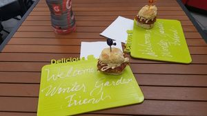 yum! chicken biscuits  at Dajen Eats in Eatonville