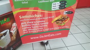 sammich options at Dajen Eats in Eatonville