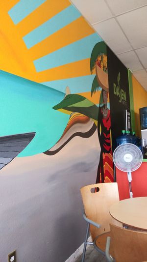 Mural at Dajen Eats in Eatonville