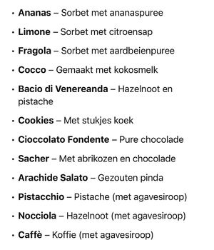 Op 1 juni 2025 waren er 12 soorten vegan ijs!  at Gelato Mio in Arco