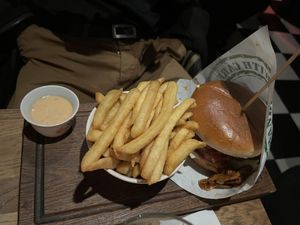 Pulled oumph burger  at Göteburgare Vegan in Gothenburg