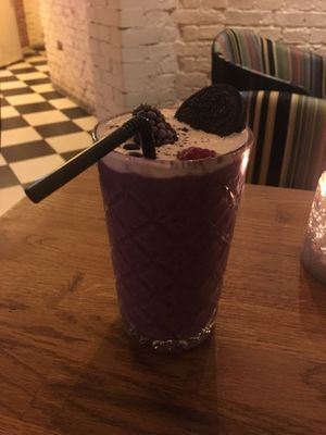 Dessert: Oreo milkshake at Göteburgare Vegan in Gothenburg