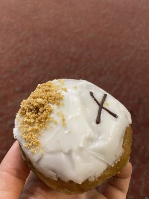 Lime coconut donut with amazing filling   at Crosstown Doughnuts - Shoreditch in East London