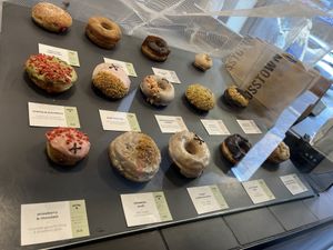More vegan options than not here  at Crosstown Doughnuts - Shoreditch in East London