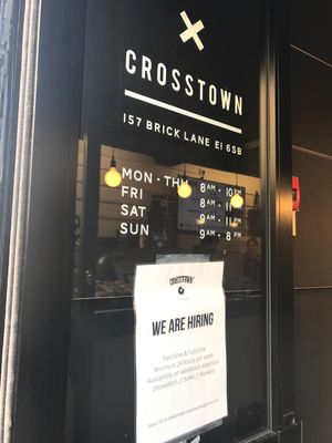 Opening times  at Crosstown Doughnuts - Shoreditch in East London