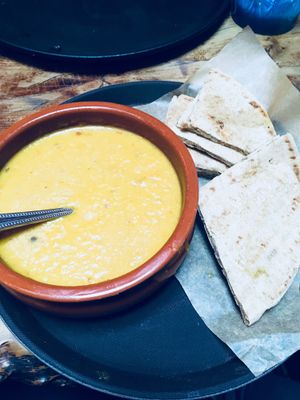 Vegan Grandmas Soup at My Village Hawraman Cafe in North West London