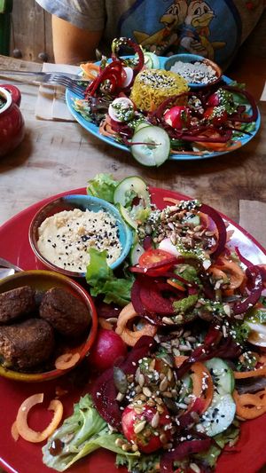 Vegan meals at My Village Hawraman Cafe in North West London