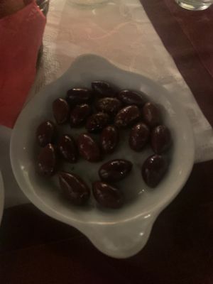 olives  at Candouni in Santorini