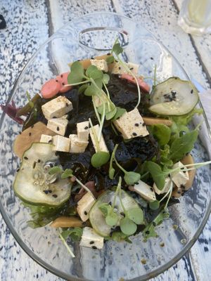 Tofu seeweed salad at Simbiosis in Ibiza