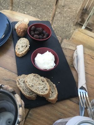 Entry: Olives and vegan Aioli at Simbiosis in Ibiza