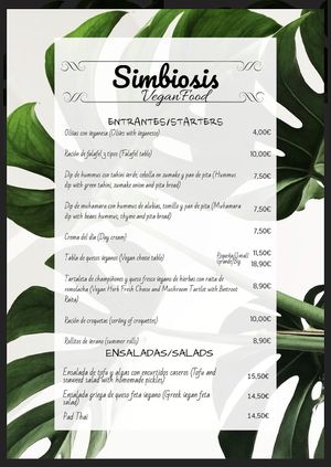 Starters at Simbiosis in Ibiza