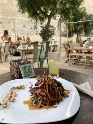Vegan Pad Thai at Simbiosis in Ibiza
