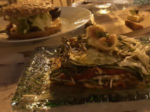 Lasagne at Simbiosis in Ibiza