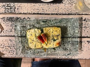 The Lasagne was very great.  at Simbiosis in Ibiza