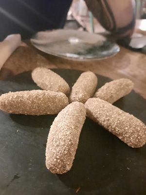 Croquettes at Simbiosis in Ibiza