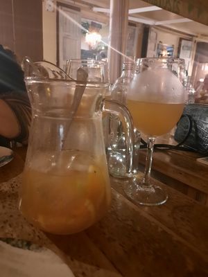 Sangria white wine at Simbiosis in Ibiza