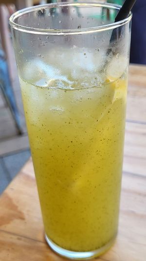 Herb lemonade! at Simbiosis in Ibiza