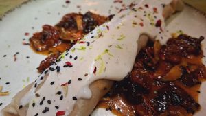 Canelón de tofu at Simbiosis in Ibiza