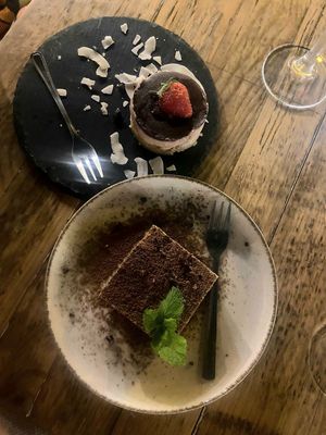 Desserts at Simbiosis in Ibiza