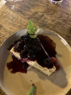 Amazing vegan cheesecake  at Simbiosis in Ibiza