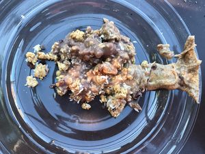 Excess granola + nut butter on acai bowl at The Juicery in Boston