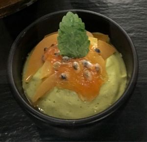 Matcha Tea Custard at GLAM Vegan in Miami