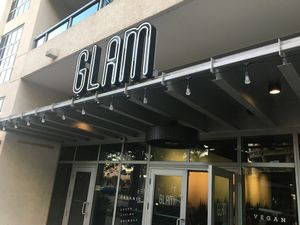 Sign at GLAM Vegan in Miami