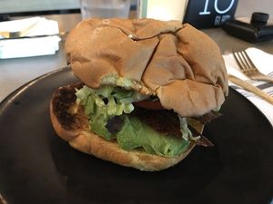 Eggplant BLT at GLAM Vegan in Miami