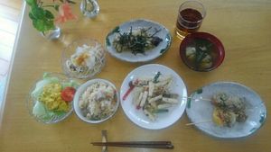 Dinner menu  at Kinahouse Okinawa Sesoko  in Okinawa