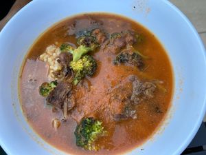 Pepper soup at Veg on the Edge in Santa Cruz