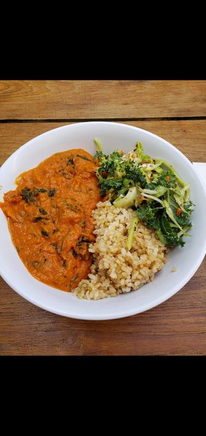 Peanut stew at Veg on the Edge in Santa Cruz