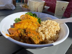 Plantain Bowl at Veg on the Edge in Santa Cruz