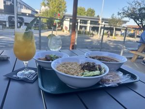 Obè Égúsi Pumpkin seed stew and Obè Ata (get this if you like spice)  at Veg on the Edge in Santa Cruz