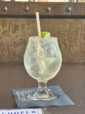 Craft cocktails from Front Cooper in same location   at Veg on the Edge in Santa Cruz