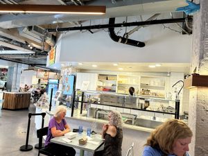 Indoor seating   at Veg on the Edge in Santa Cruz