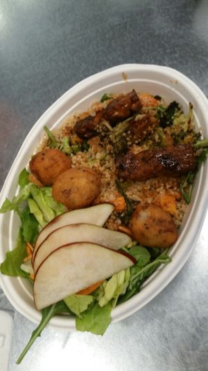 Quinoa and Temph  at Veg on the Edge in Santa Cruz