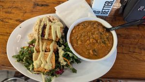 African Peanut Stew with Tofu at Veg on the Edge in Santa Cruz