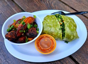 Wrap at Veg on the Edge in Santa Cruz