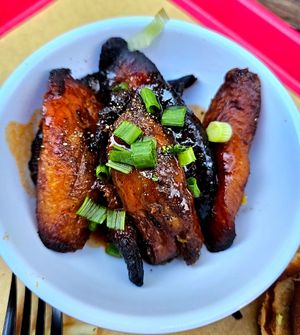 Plantains at Veg on the Edge in Santa Cruz