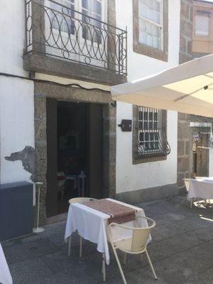 outside seating at Xisko in Guimaraes